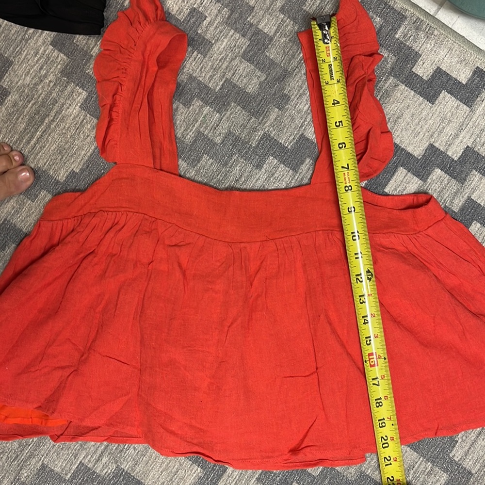 Linen Ruffle Tank - Picture 5 of 5